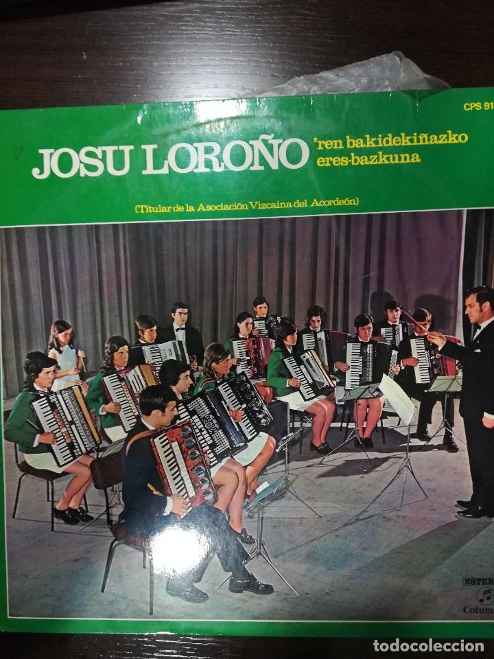 Discos de vinilo: JOSU LORO&Ntilde;O: ORQUESTA DE ACORDEONES - Foto 1