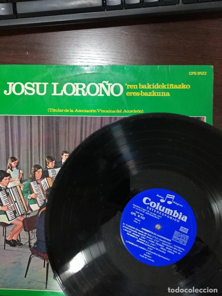Discos de vinilo: JOSU LORO&Ntilde;O: ORQUESTA DE ACORDEONES - Foto 3