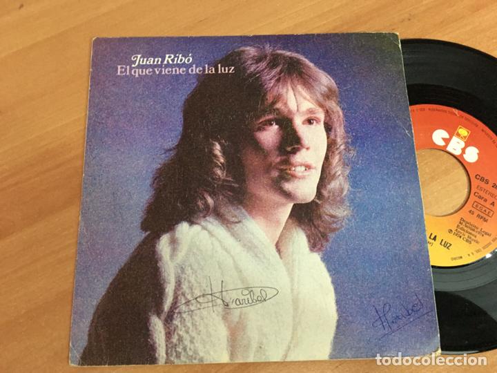 Disques de vinyle: JUAN RIBO (EL QUE VIENE DE LA LUZ) SINGLE ESPA&Ntilde;A 1974 (EPI03)