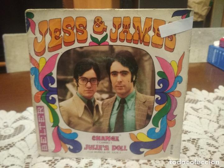 Discos de vinilo: JESS & JAMES  CHANGE single spain 1969 pdeluxe - Foto 2