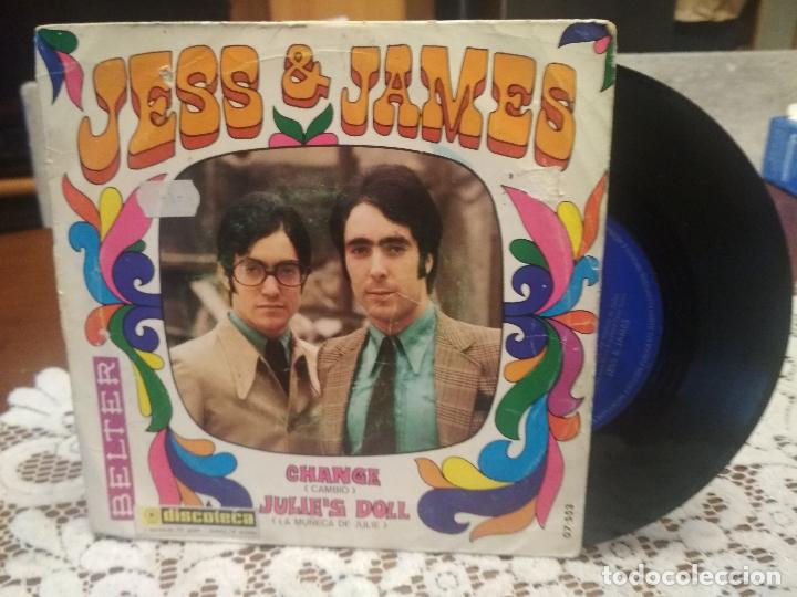 Discos de vinilo: JESS & JAMES  CHANGE single spain 1969 pdeluxe - Foto 1