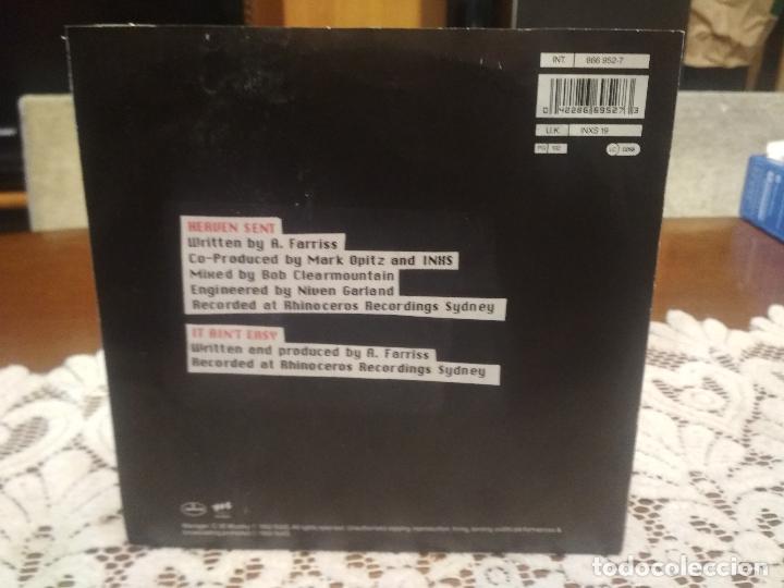 Discos de vinilo: INXS  HEAVEN SENT  SINGLE GERMANY 1992 PDELUXE - Foto 2