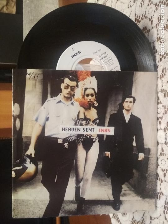 Discos de vinilo: INXS  HEAVEN SENT  SINGLE GERMANY 1992 PDELUXE - Foto 1