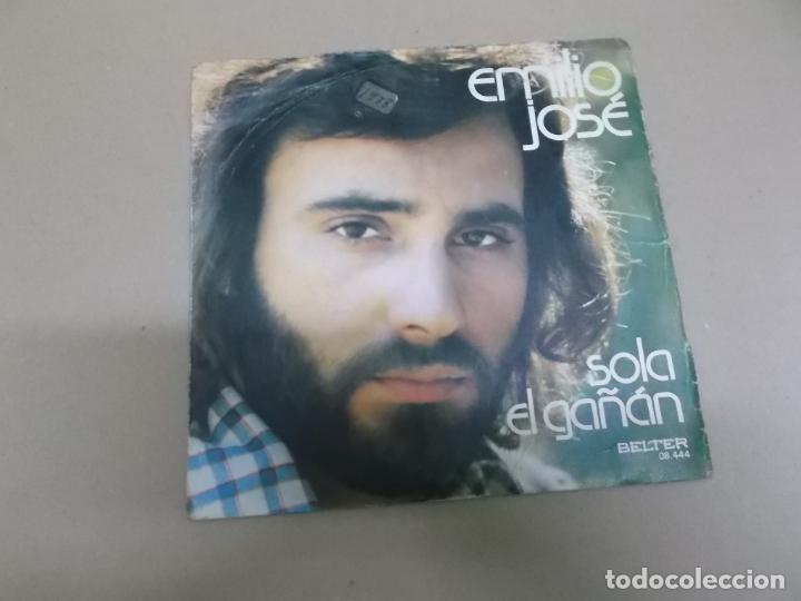 Discos de vinilo: EMILIO JOSE (SINGLE) SOLA A&Ntilde;O &ndash; 1974 - Foto 1