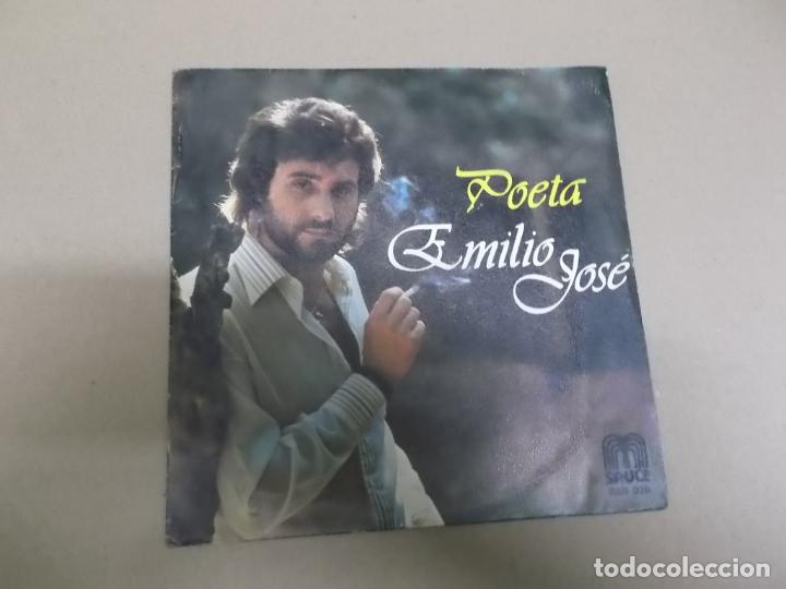 Discos de vinilo: EMILIO JOSE (SINGLE) POETA A&Ntilde;O &ndash; 1978 - Foto 1