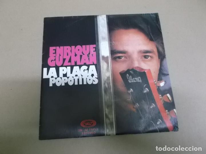 Discos de vinilo: ENRIQUE GUZMAN (SINGLE) LA PLAGA A&Ntilde;O &ndash; 1976 - Foto 1