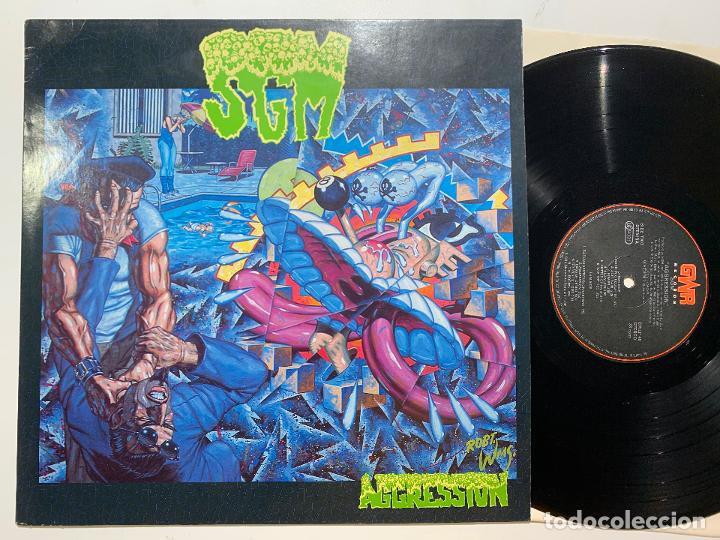 Discos de vinilo: disco lp vinilo SGM &lrm;&ndash; Aggression edicion inglesa de 1989 - Foto 1