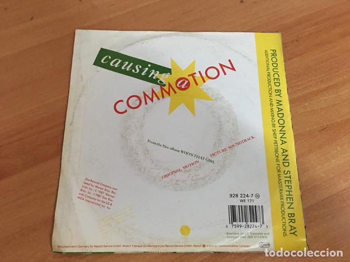 Discos de vinilo: MADONNA (CAUSING A COMMOTION) SINGLE 1987 (EPI03) - Foto 3