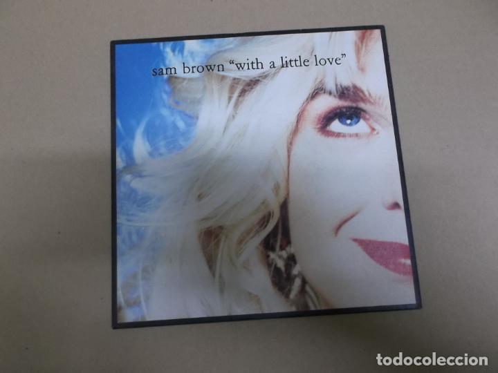 Discos de vinilo: SAM BROWN (SINGLE) WITH A LITTLE LOVE A&Ntilde;O &ndash; 1990 - Foto 1