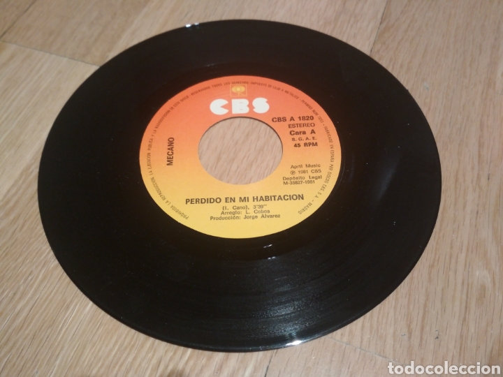 Discos de vinilo: Mecano Perdido en mi habitaci&oacute;n Single de vinilo - Foto 3
