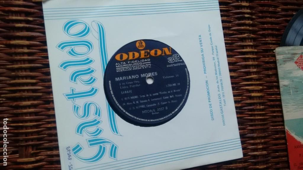 Dischi in vinile: E P ( VINILO) DE MARIANO MORES Y SU GRAN ORQUESTA LIRICA POPULAR