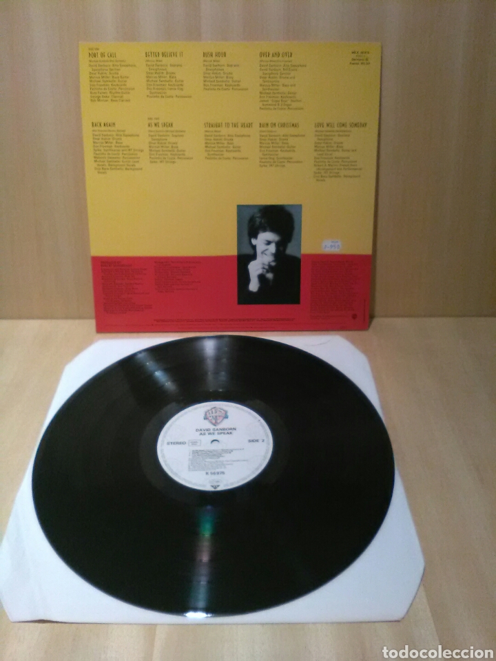 Discos de vinilo: David Sanborn. As we speak. - Foto 2