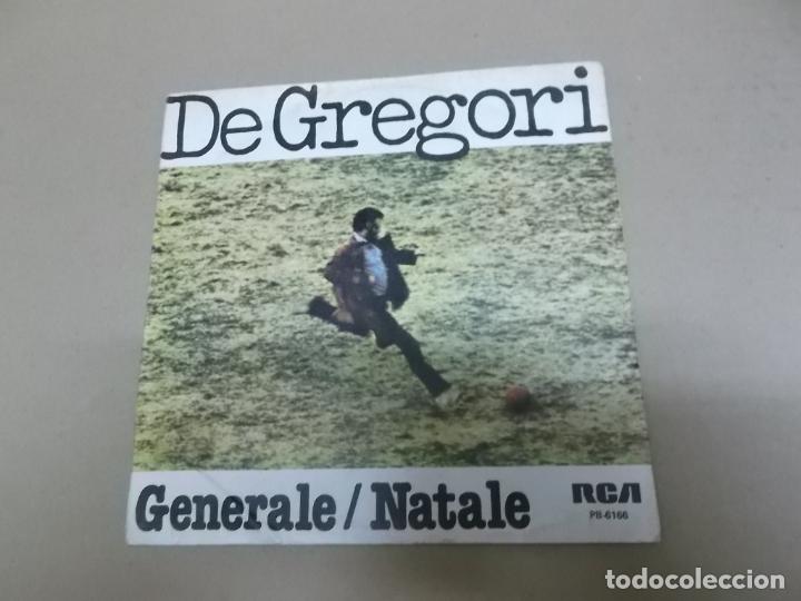 Discos de vinilo: FRANCESCO DE GREGORI (SINGLE) GENERALE A&Ntilde;O &ndash; 1978 - Foto 1