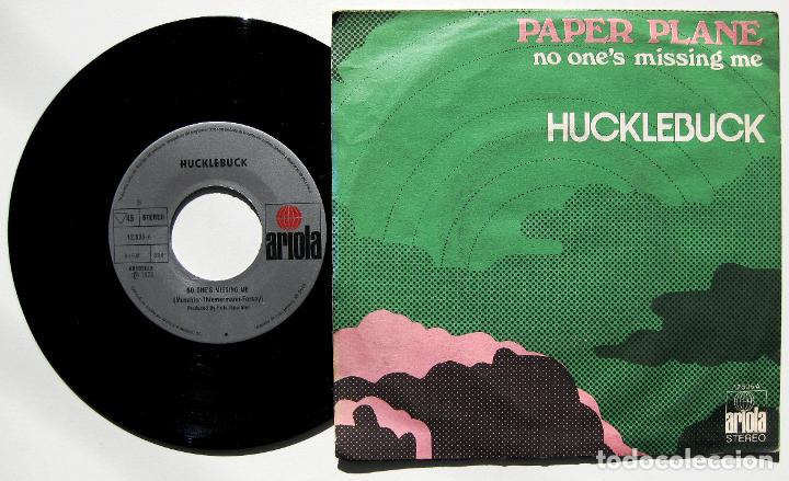 Discos de vinilo: Hucklebuck -  Paper Plane - Single Ariola 1973 BPY - Foto 2