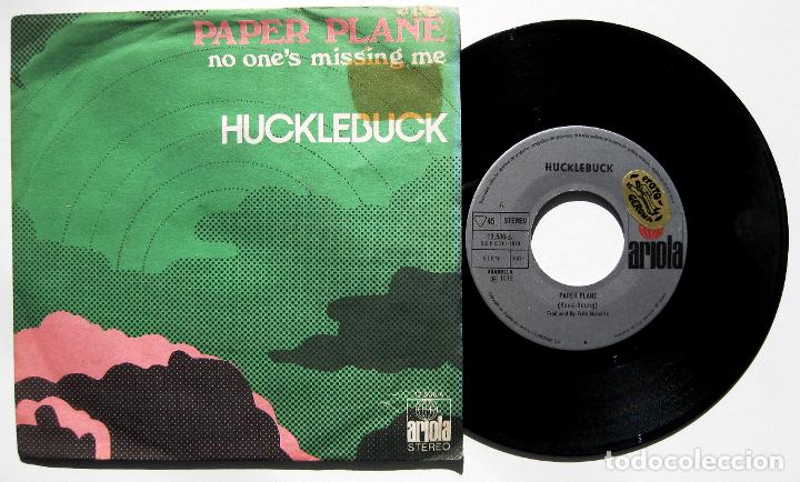 Discos de vinilo: Hucklebuck -  Paper Plane - Single Ariola 1973 BPY - Foto 1