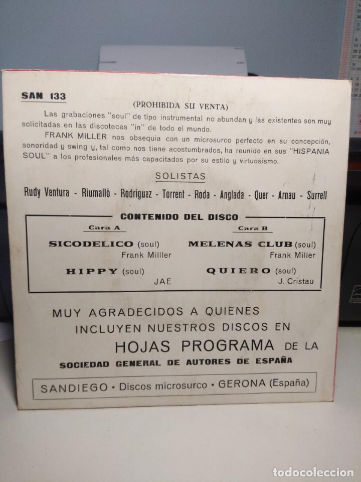 Discos de vinilo: EP FRANK MILLER Y SUS HISPANIA SOUL : SICODELICO + HIPPY + QUIERO + MELENAS CLUB - Foto 2 - 186251862