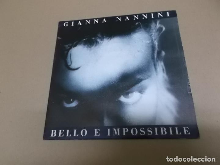 Discos de vinilo: GIANNA NANNINI (SINGLE) BELLO E IMPOSSIBLE A&Ntilde;O &ndash; 1986 - Foto 1