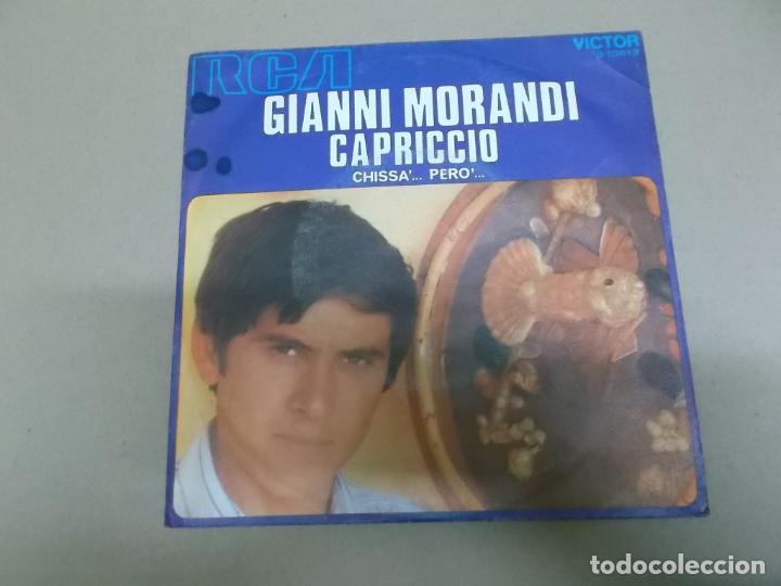 Discos de vinilo: GIANNI MORANDI (SINGLE) CAPRICCIO A&Ntilde;O &ndash; 1971 - Foto 1