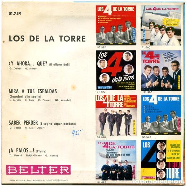Discos de vinilo: Bisogna Saper Perdere - Los De La Torre - Foto 2