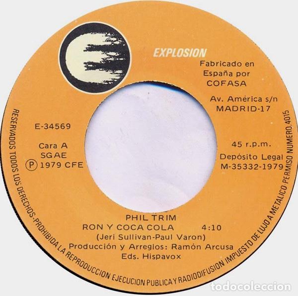 Discos de vinilo: Ron & CocaCola - Phil Trim - Foto 3