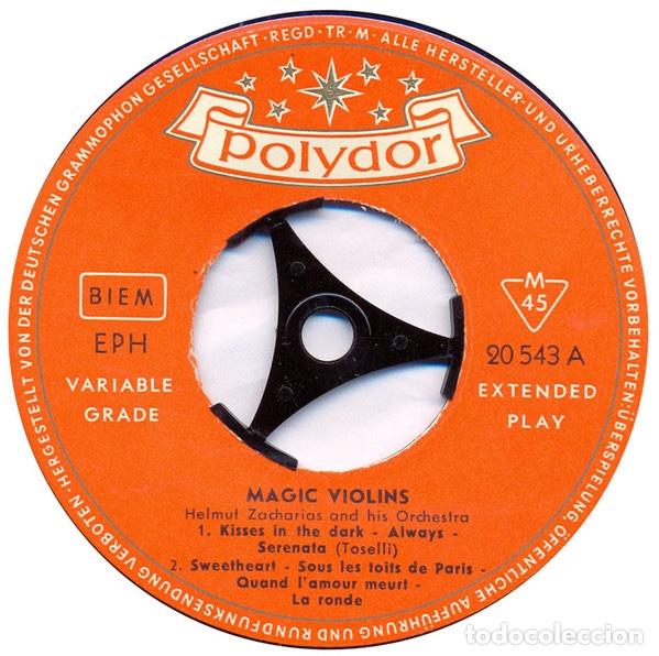 Discos de vinilo: Magic Violins - Helmut Zacharias - Foto 4