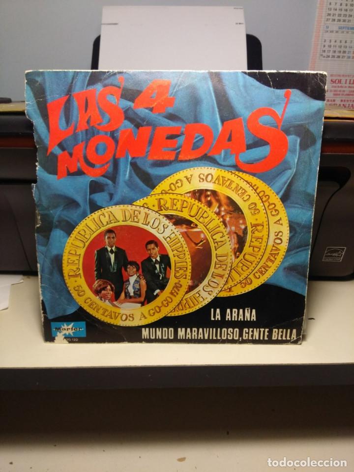 Discos de vinilo: SG LAS CUATRO MONEDAS : LA ARA&Ntilde;A - Foto 1