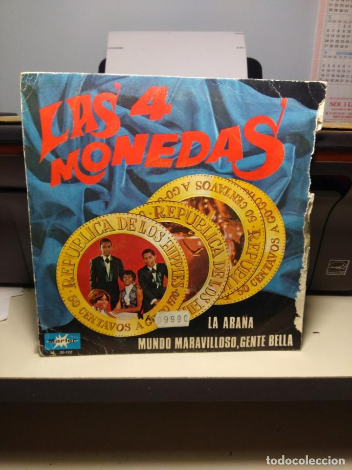 Discos de vinilo: SG LAS CUATRO MONEDAS : LA ARA&Ntilde;A - Foto 2