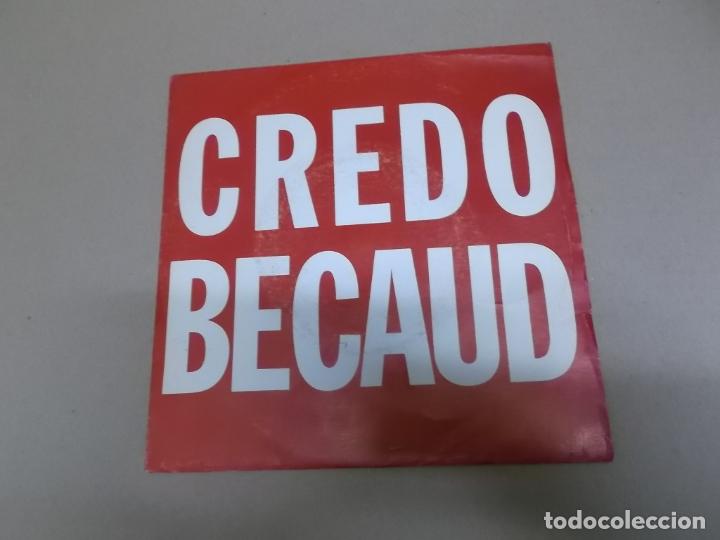 Discos de vinilo: GILBERT BECAUD (SINGLE) CREDO A&Ntilde;O &ndash; 1980 - Foto 1
