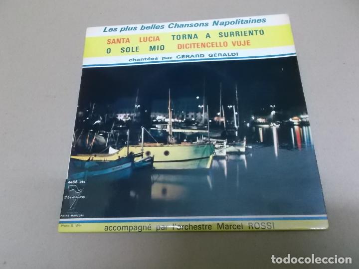Disques de vinyle: GERARD GERALDI (EP) SANTA LUCIA A&Ntilde;O &ndash; 1959 &ndash; EDICION FRANCIA