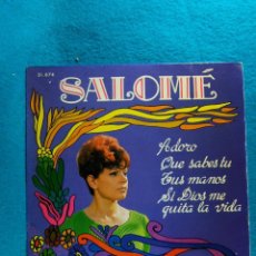 Discos de vinilo: SALOME-ADORO-QUE SABES TU-TUS MANOS-SI DIOS ME QUITA LA VIDA-SINGLE-BELTER-MADRID-1968.. Lote 186385047