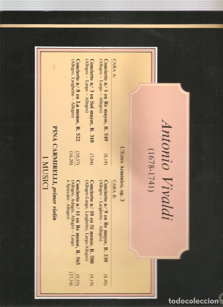 Discos de vinilo: ANTONIO VIVALDI. L,ESTRO ARMONICO Y CONCIERTOS - Foto 2