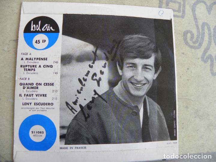 Discos de vinilo: LENY ESCUDERO -A MALYPENSE -EP -EDIC. FRANCESA - Foto 3