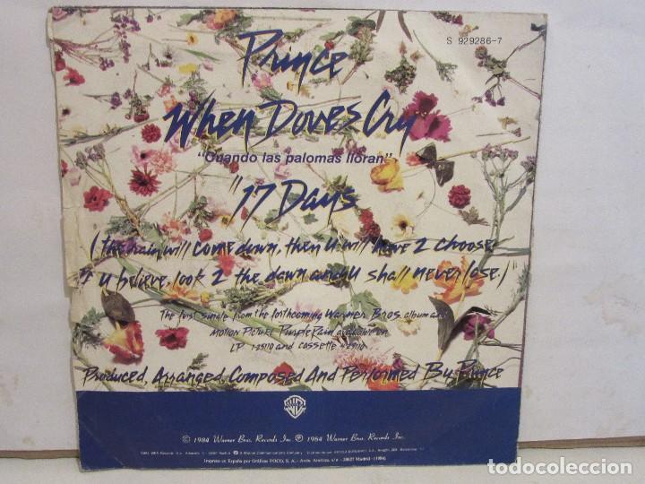 Discos de vinilo: Prince - When Doves Cry / 17 Days - Single - 1984 - Spain - VG/VG - Foto 2 - 186632945