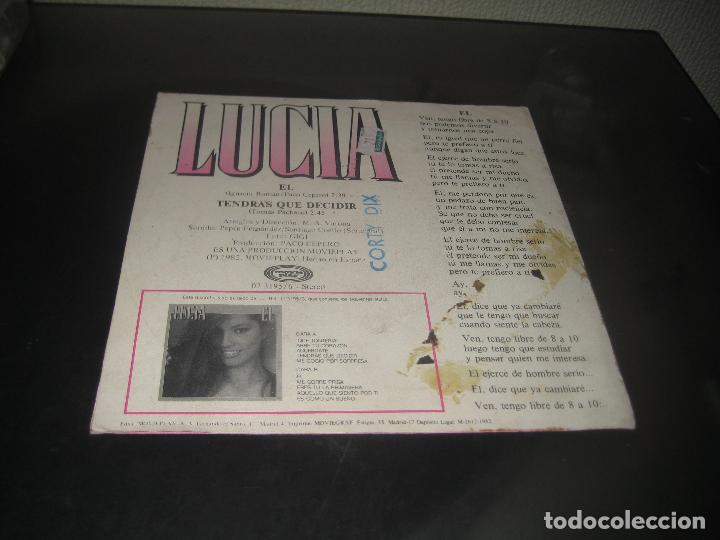 Discos de vinilo: Lucia - El - single Eurovision 1982 - Foto 2