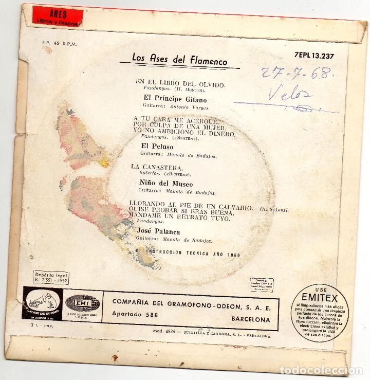 Discos de vinilo: LOS ASES DEL FLAMENCO - EL PRINCIPE GITANO + 3 EP.S - Foto 2