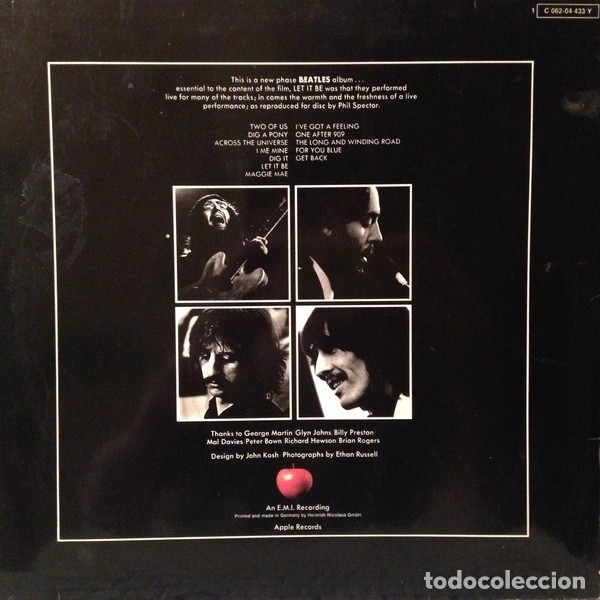 Discos de vinilo: The Beatles &lrm;&ndash; Let It Be -LP / Germany- - Foto 3