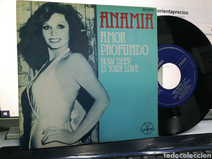 Discos de vinilo: Anamia single amor profundo espa&ntilde;a 1978 - Foto 1