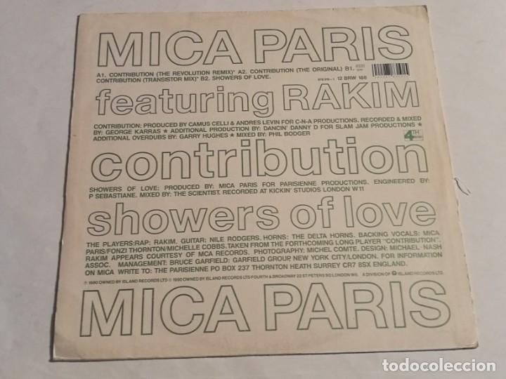Discos de vinilo: Mica Paris - Contribution - 1990 - Foto 2