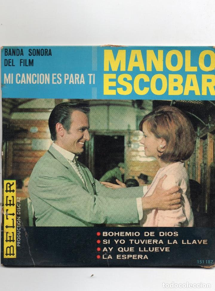 Discos de vinilo: MANOLO ESCOBAR - BOHEMIO DE DIOS + 3.EP.S - Foto 1