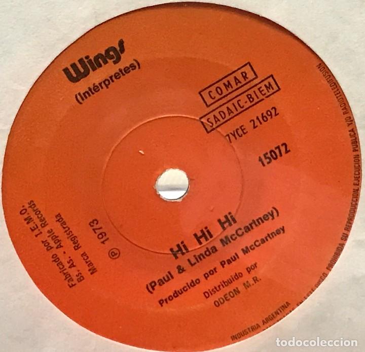 Discos de vinilo: Dos sencillos argentinos de Wings - Foto 1