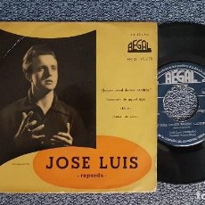 Discos de vinilo: JOSE LUIS - RAPSODA. EP + 3 CANCIONES. AÑO 1.958. EDITADO POR REGAL. Lote 187607303