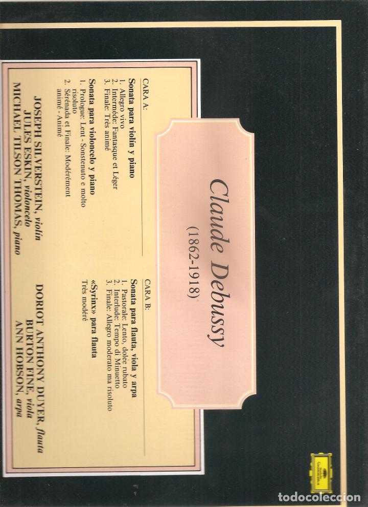 Discos de vinilo: DEBUSSY. SONATAS - Foto 2