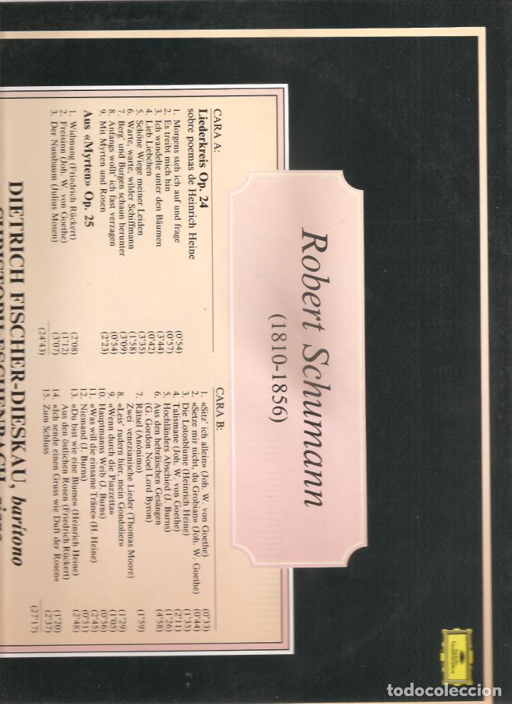Discos de vinilo: SCHUMANN. LIEDERKREIS / AUS MYRTEN - Foto 2