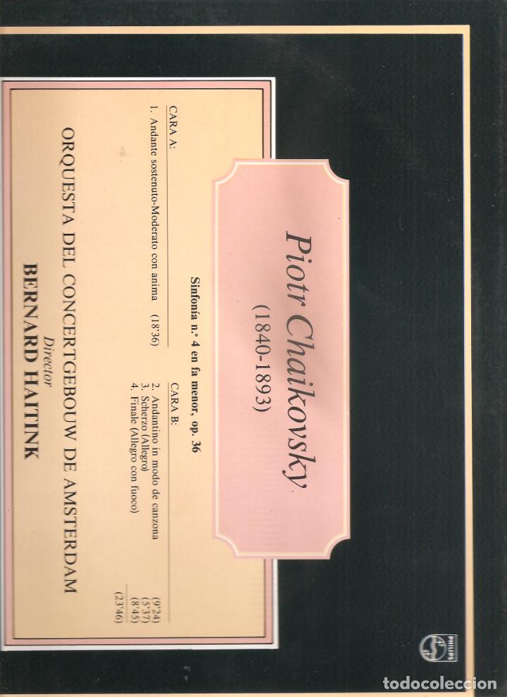 Discos de vinilo: CHAIKOVSKY. SINFONIA N&ordm;4 - Foto 2