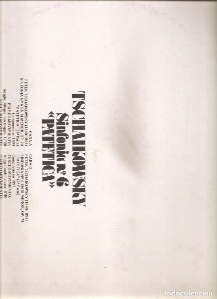 Discos de vinilo: 247. TSCHAIKOWSKY. PATETICA - Foto 2