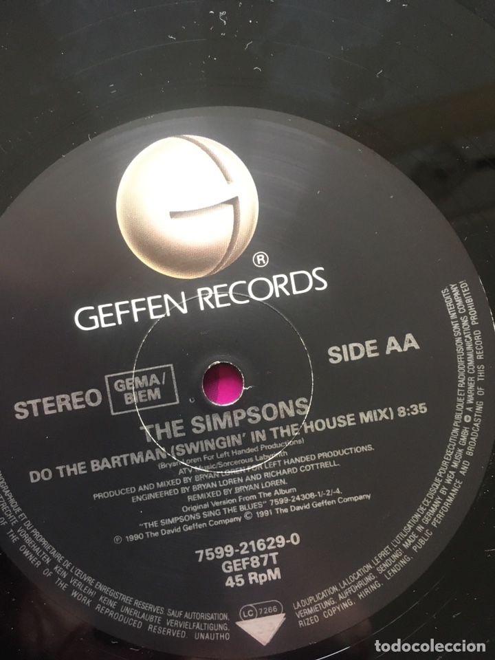 Discos de vinilo: LOS SIMPSONS DO THE BARTMAN - Foto 3