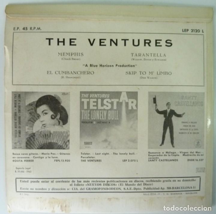 Discos de vinilo: THE VENTURES // MEMPHIS+3 // 1963 // EP - Foto 2