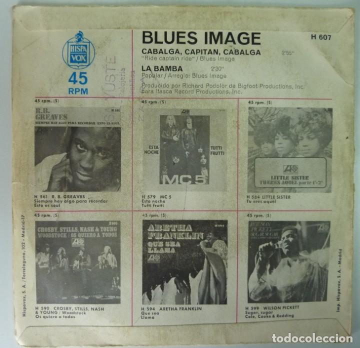 Discos de vinilo: BLUES IMAGE // CABALGA CAPITAN CABALGA// 1970 //SOLO FUNDA // SINGLE - Foto 2