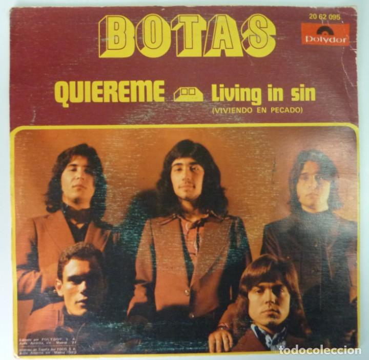 Discos de vinilo: BOTAS // QUIEREME // 1973 // SINGLE - Foto 2