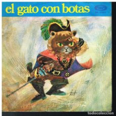 Discos de vinilo: TEATRO INFANTIL SAMANIEGO - EL GATO CON BOTAS (2 PARTES) - SINGLE 1970. Lote 187955095